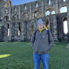 jess Johnson in front of some ruins.