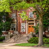 The Wright street entrance of Coble Hall.